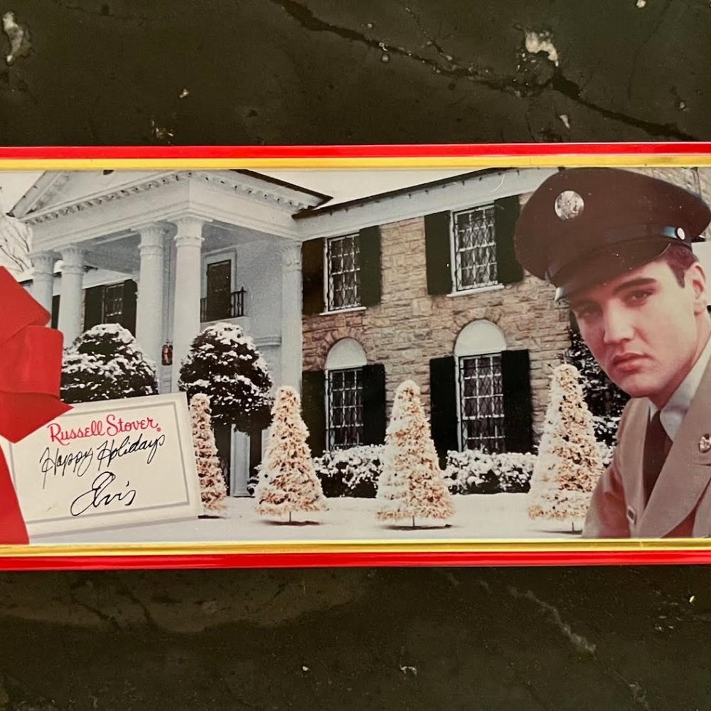 Russell Stover Happy Holidays Elvis Tin